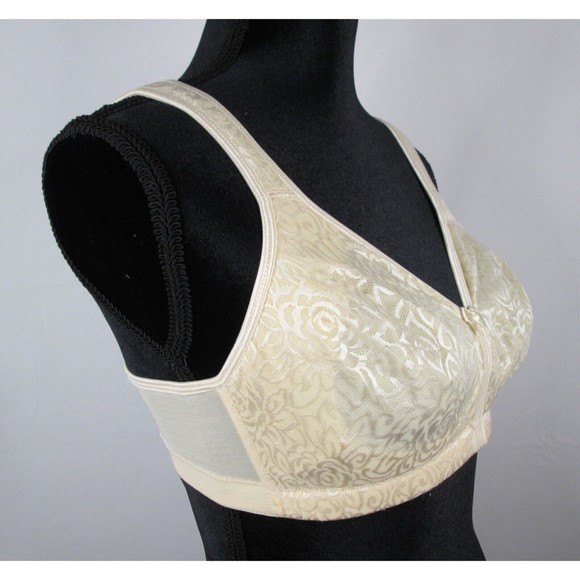 Bra 34D Nude Women Breezies No Padding Rose Pattern Nylon/Spandex NWOT (B18-201) - Picture 10 of 10